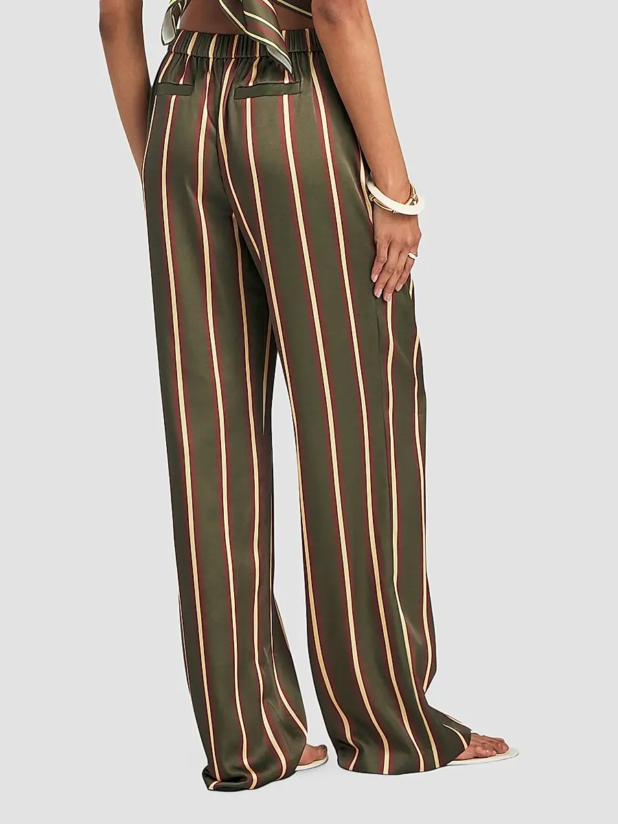 SEROYA Women's Marlowe Shadow Striped Pants | Thumbnail 3
