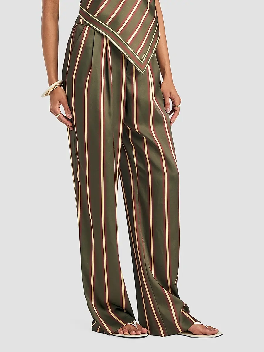 SEROYA Women's Marlowe Shadow Striped Pants | Thumbnail 4