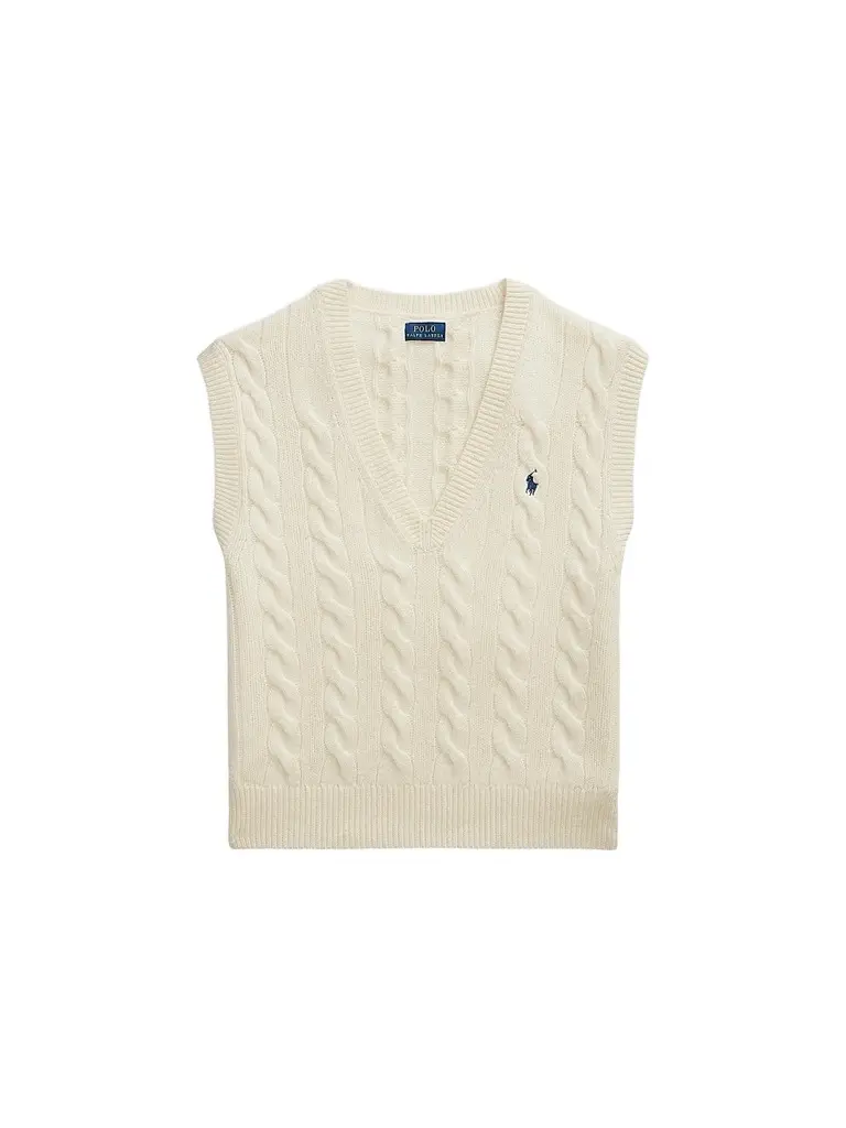 Women's Cable-Knit Wool-Cashmere Sweater Vest Women's Cable-Knit Wool-Cashmere Sweater Vest
