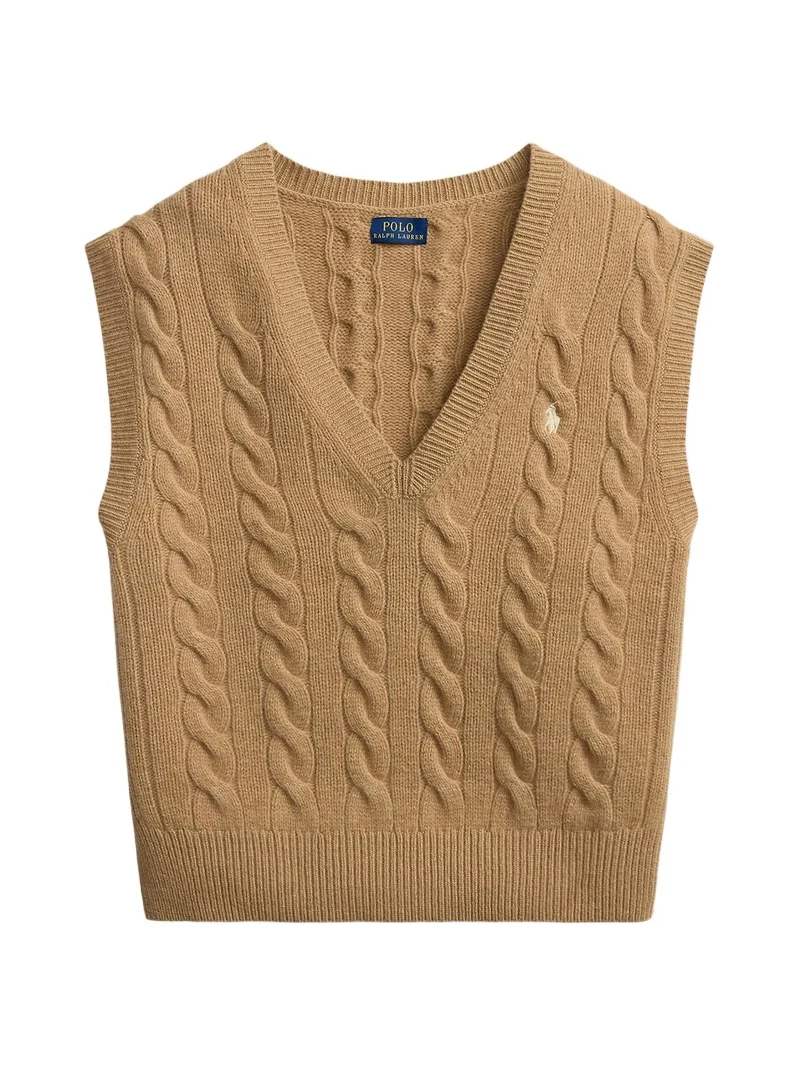 Women's Cable-Knit Wool-Cashmere Sweater Vest Women's Cable-Knit Wool-Cashmere Sweater Vest