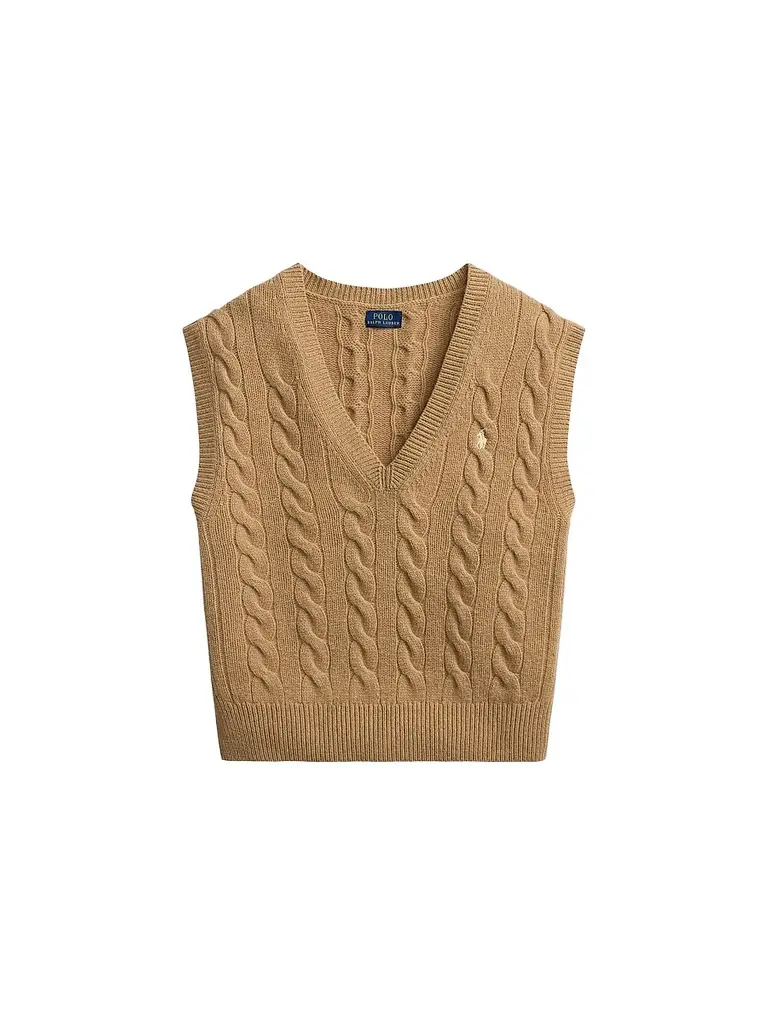 Women's Cable-Knit Wool-Cashmere Sweater Vest Women's Cable-Knit Wool-Cashmere Sweater Vest