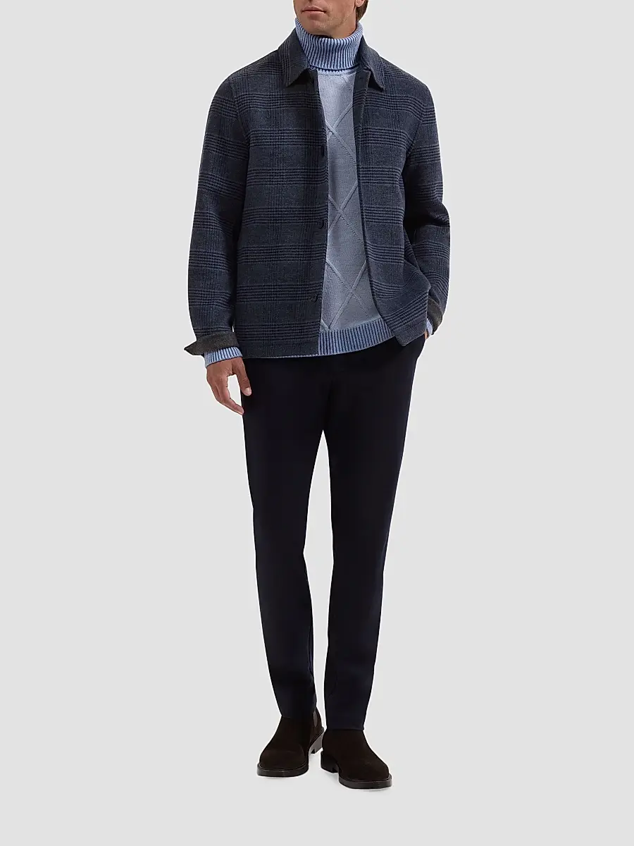 Bugatchi Men's Plaid Wool-Blend Jacket | Thumbnail 2