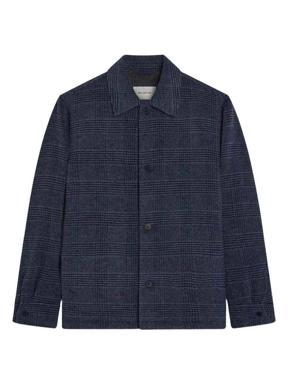 Men's Plaid Wool-Blend Jacket