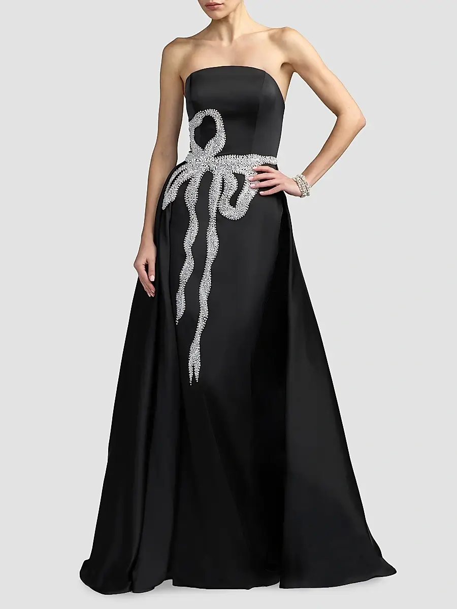 Mac Duggal Women's Evening Strapless Satin Gown | Thumbnail 2 Mac Duggal Women's Evening Strapless Satin Gown | Thumbnail 2