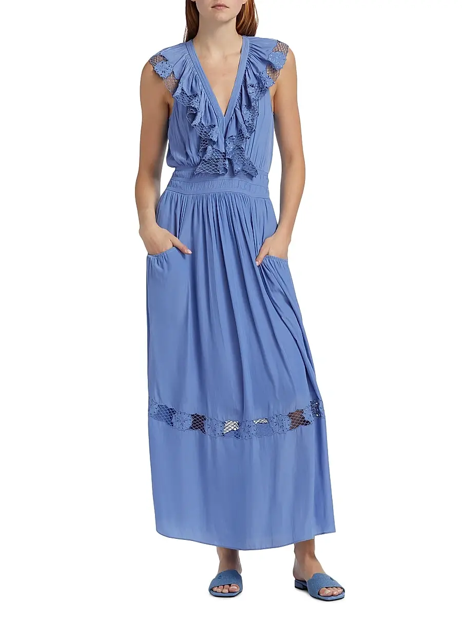 Ramy Brook Women's Laila V-Neck Maxi Dress | Thumbnail 3 Ramy Brook Women's Laila V-Neck Maxi Dress | Thumbnail 3