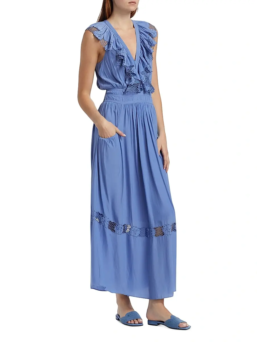 Ramy Brook Women's Laila V-Neck Maxi Dress | Thumbnail 4 Ramy Brook Women's Laila V-Neck Maxi Dress | Thumbnail 4
