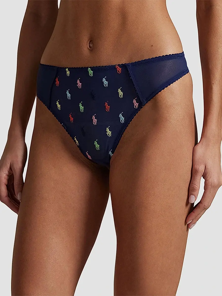 Polo Ralph Lauren Women's Embroidered Pony Thong | Thumbnail 3 Polo Ralph Lauren Women's Embroidered Pony Thong | Thumbnail 3