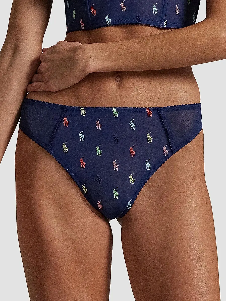 Polo Ralph Lauren Women's Embroidered Pony Thong | Thumbnail 5 Polo Ralph Lauren Women's Embroidered Pony Thong | Thumbnail 5