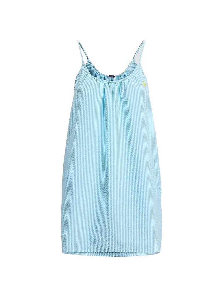 Women's Scallop Seersucker Slipdress Women's Scallop Seersucker Slipdress