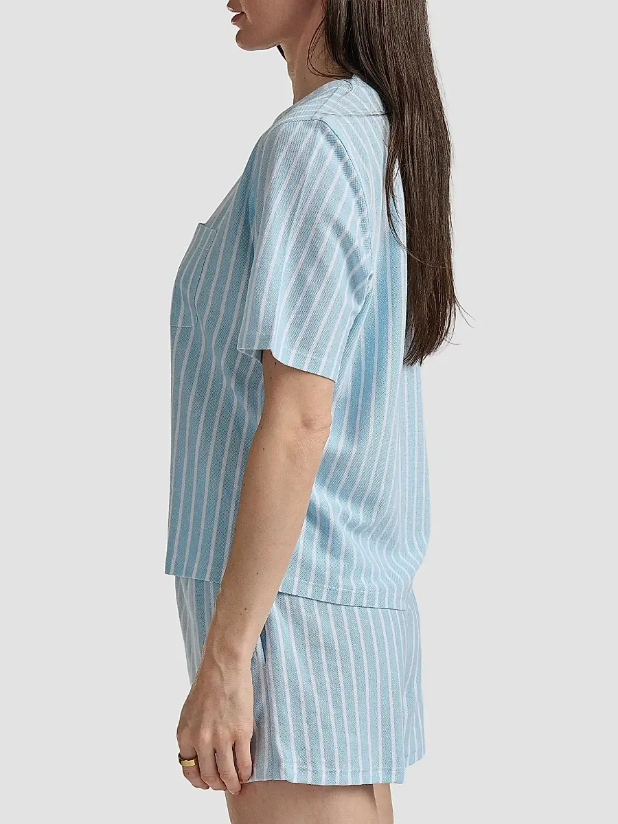 Polo Ralph Lauren Women's Knit Oxford T-Shirt & Shorts Set - Baltic Sea | Thumbnail 4