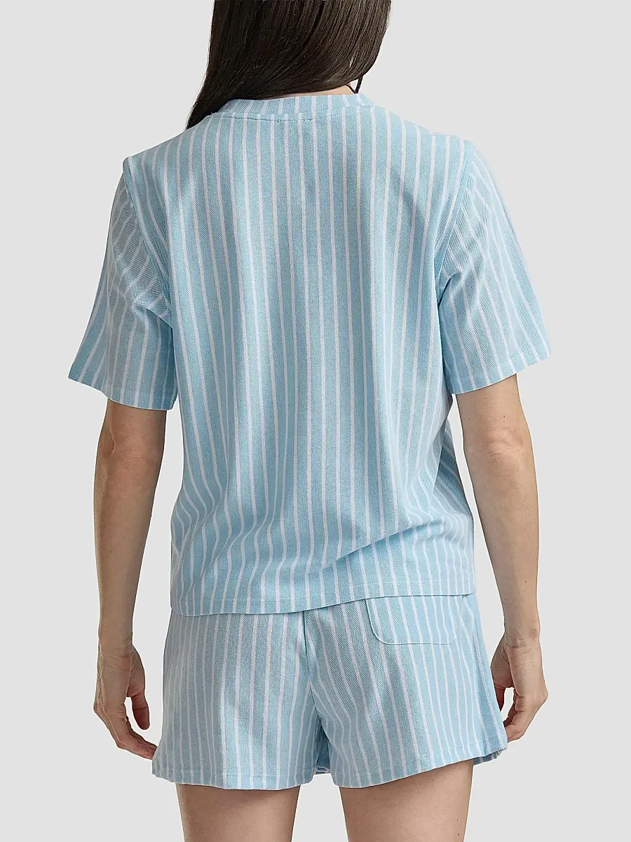 Polo Ralph Lauren Women's Knit Oxford T-Shirt & Shorts Set - Baltic Sea | Thumbnail 5