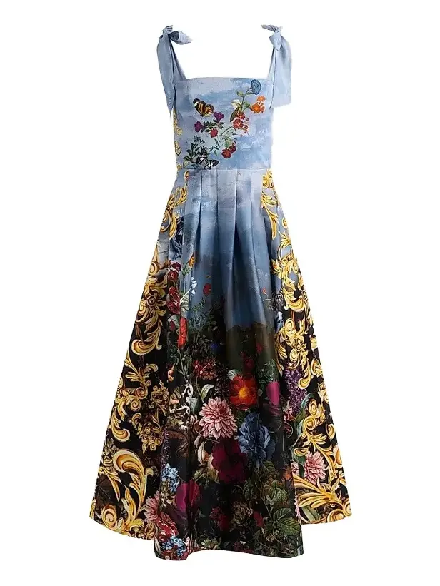 Women's Alpine Dawn Floral A-Line Maxi Dress Women's Alpine Dawn Floral A-Line Maxi Dress