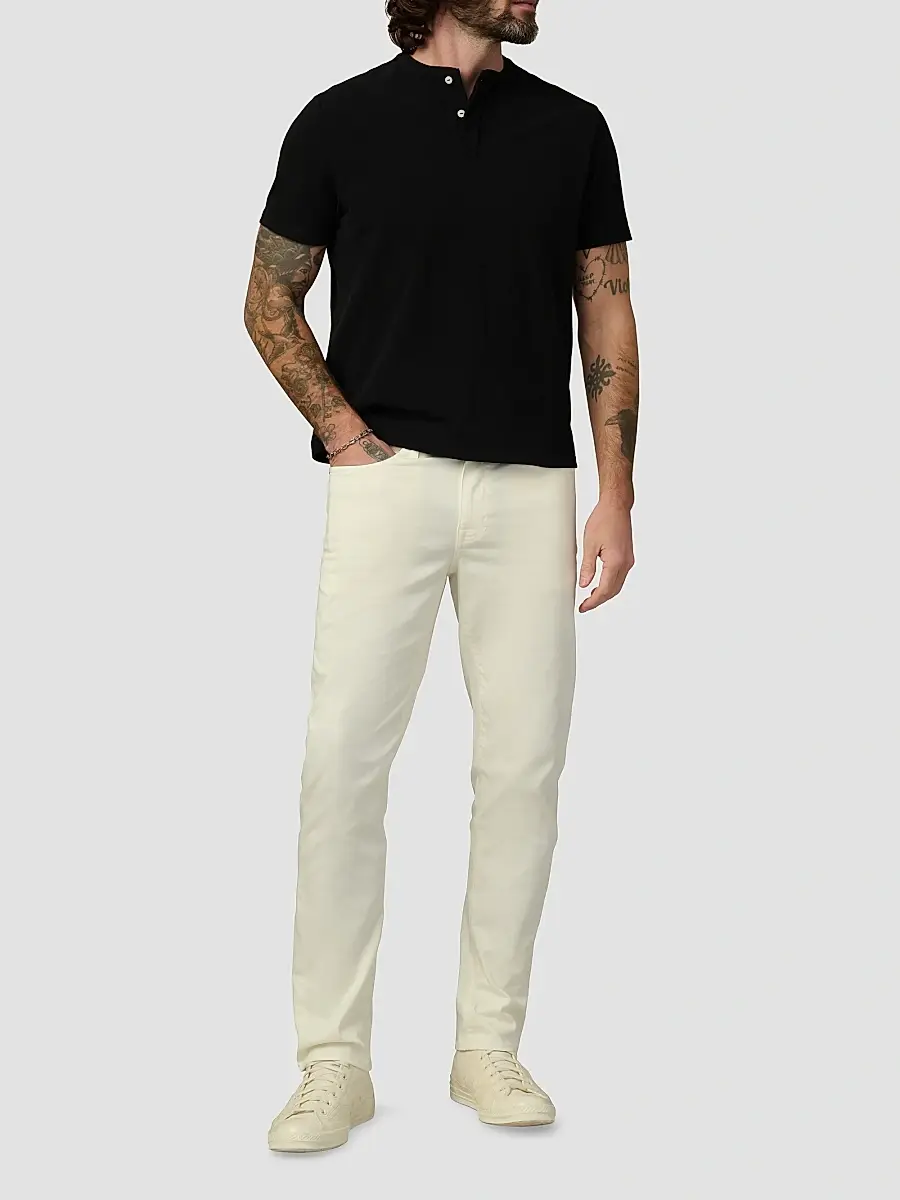 Joe's Jeans Men's Modern Pique Henley Shirt | Thumbnail 2