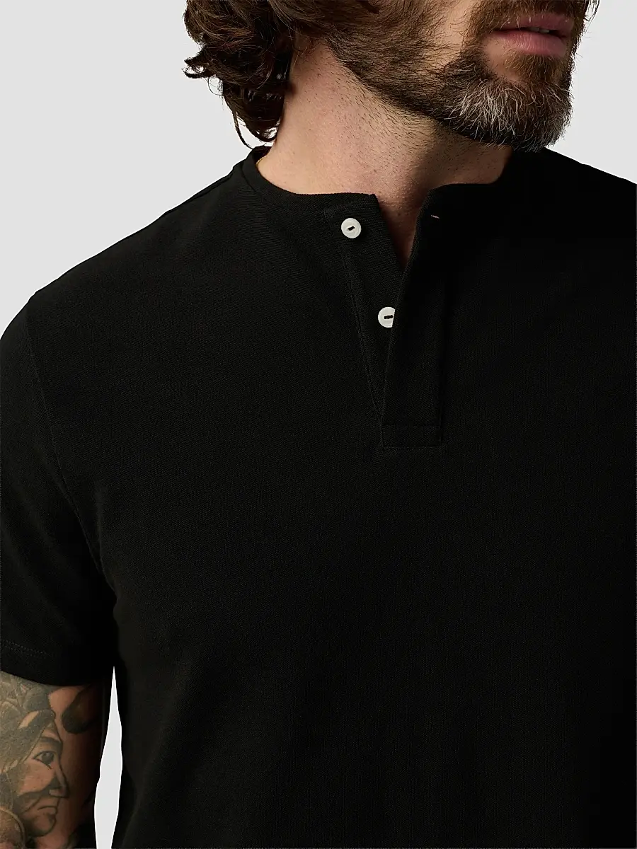 Joe's Jeans Men's Modern Pique Henley Shirt | Thumbnail 5