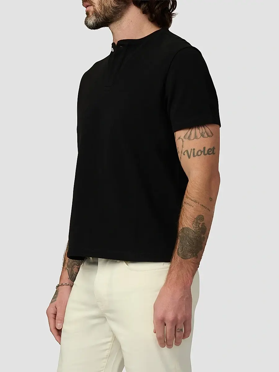 Joe's Jeans Men's Modern Pique Henley Shirt | Thumbnail 6