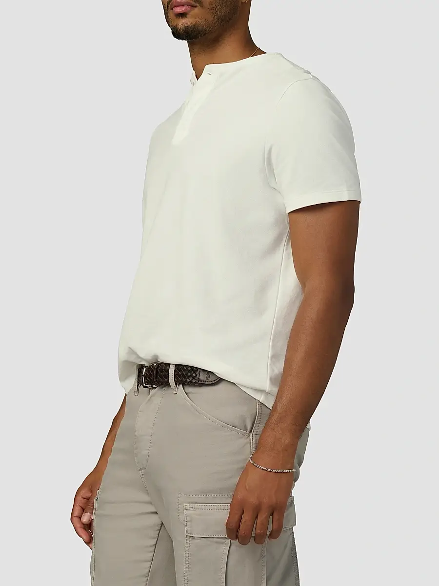 Joe's Jeans Men's Modern Pique Henley Shirt | Thumbnail 5