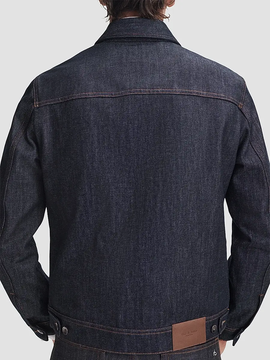 rag & bone Men's Cotton Denim Trucker Jacket | Thumbnail 4 rag & bone Men's Cotton Denim Trucker Jacket | Thumbnail 4