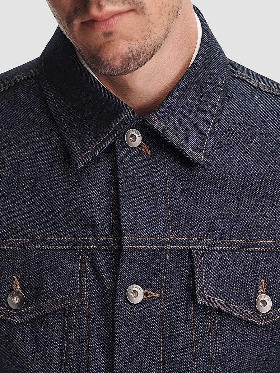 rag & bone Men's Cotton Denim Trucker Jacket | Thumbnail 5 rag & bone Men's Cotton Denim Trucker Jacket | Thumbnail 5
