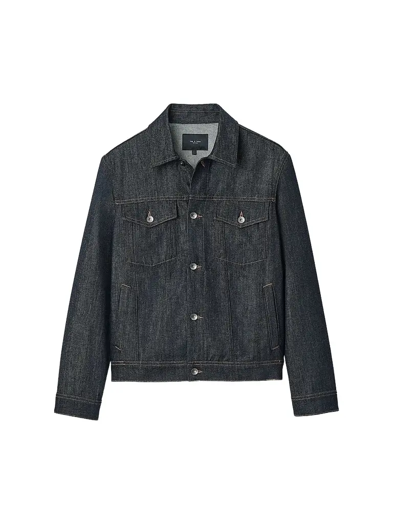 rag & bone Men's Cotton Denim Trucker Jacket