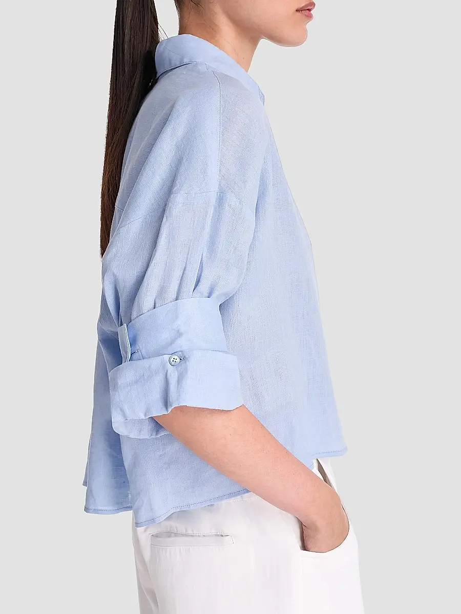 TWP Women's Next Ex Cotton-Silk Button-Front Shirt | Thumbnail 4