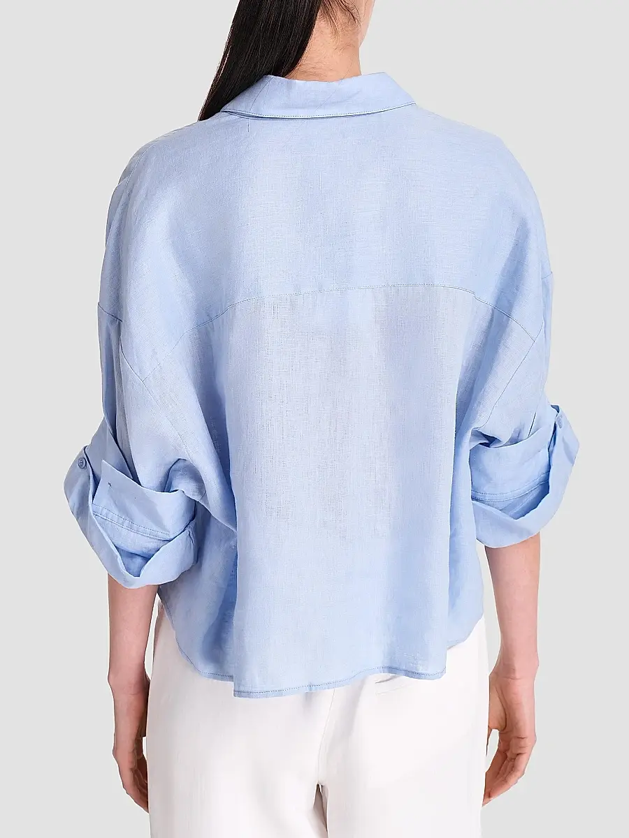 TWP Women's Next Ex Cotton-Silk Button-Front Shirt | Thumbnail 5