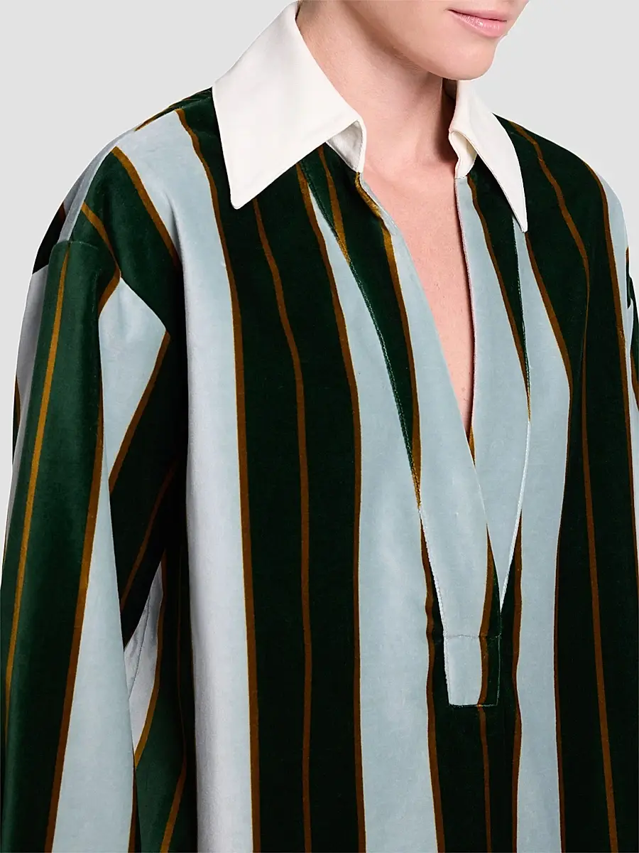 TWP Women's A Case Of You Striped Cotton Blouse | Thumbnail 5 TWP Women's A Case Of You Striped Cotton Blouse | Thumbnail 5