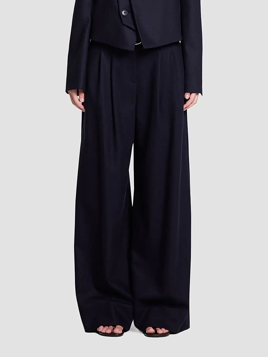 TWP Women's Avery Wool-Silk Blend Wide-Leg Pants | Thumbnail 4 TWP Women's Avery Wool-Silk Blend Wide-Leg Pants | Thumbnail 4