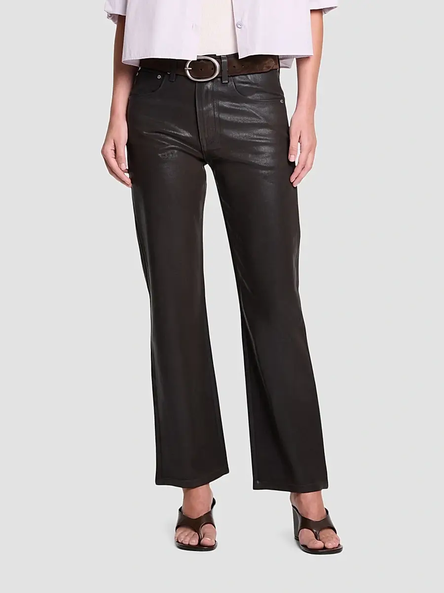 TWP Women's Kent Coated Denim Straight-Leg Jeans | Thumbnail 4 TWP Women's Kent Coated Denim Straight-Leg Jeans | Thumbnail 4