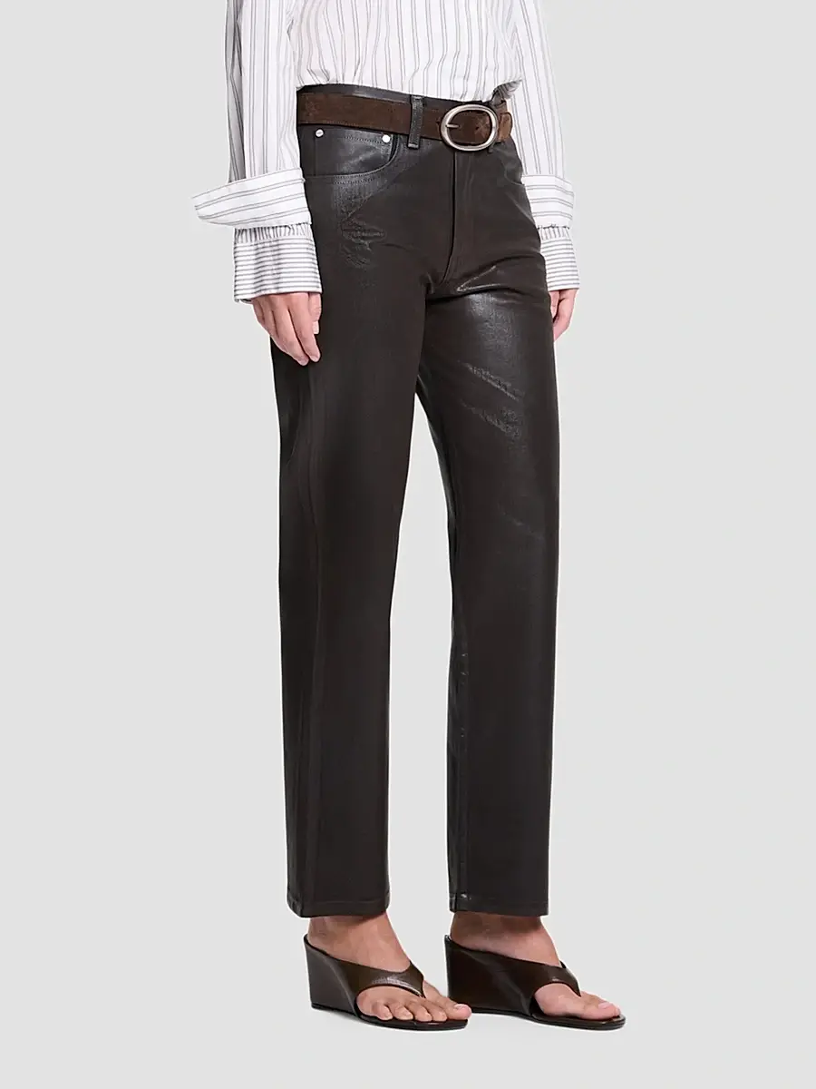 TWP Women's Kent Coated Denim Straight-Leg Jeans | Thumbnail 6 TWP Women's Kent Coated Denim Straight-Leg Jeans | Thumbnail 6