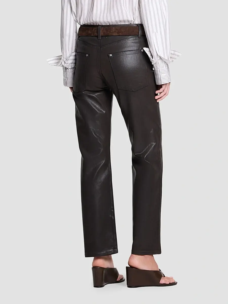 TWP Women's Kent Coated Denim Straight-Leg Jeans | Thumbnail 7 TWP Women's Kent Coated Denim Straight-Leg Jeans | Thumbnail 7