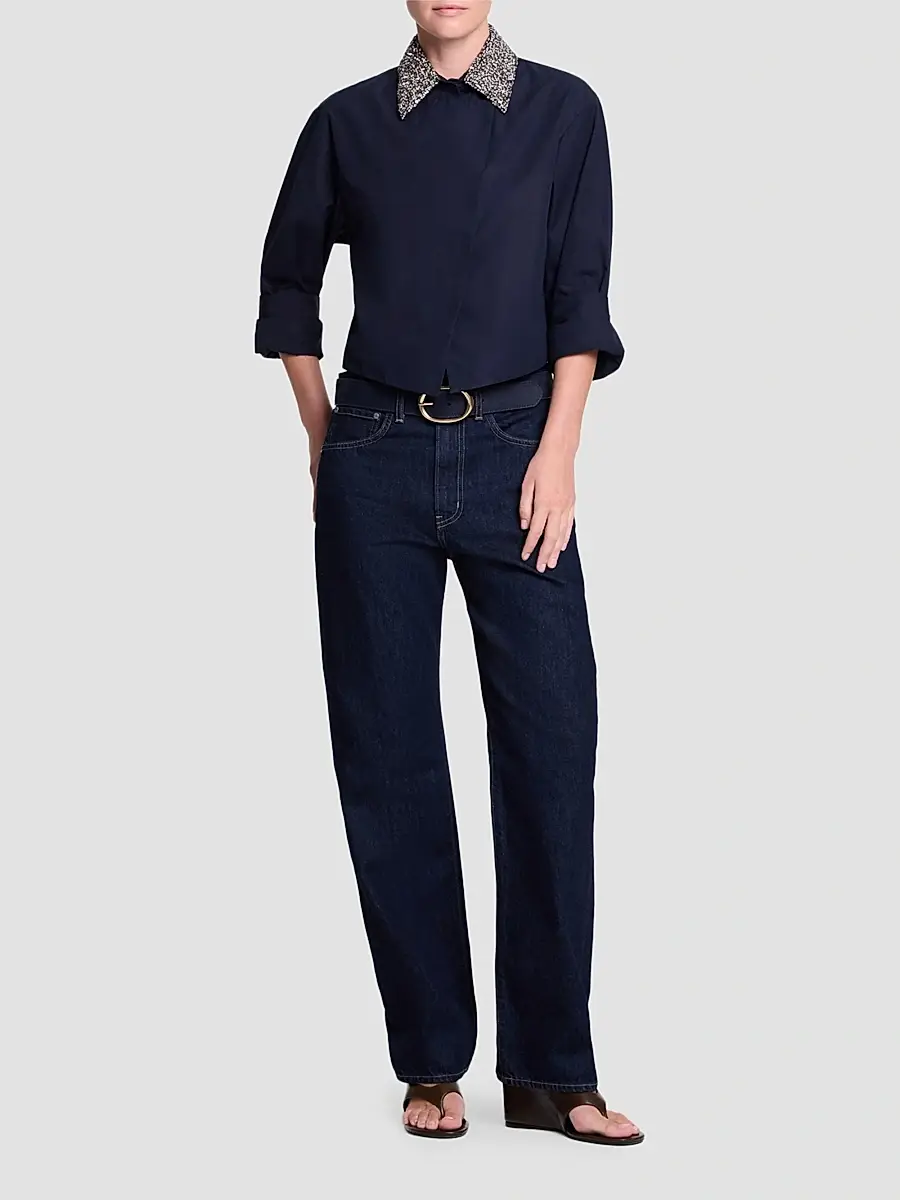 TWP Women's New Chapter Crystal-Collar Cotton Shirt | Thumbnail 2 TWP Women's New Chapter Crystal-Collar Cotton Shirt | Thumbnail 2