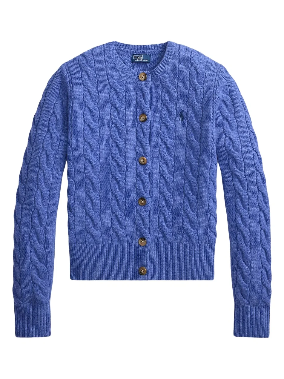 Women's Cable-Knit Wool-Cashmere Cardigan Women's Cable-Knit Wool-Cashmere Cardigan