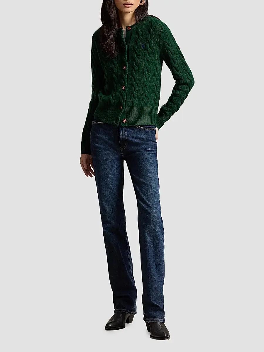 Polo Ralph Lauren Women's Cable-Knit Wool-Cashmere Cardigan | Thumbnail 2 Polo Ralph Lauren Women's Cable-Knit Wool-Cashmere Cardigan | Thumbnail 2