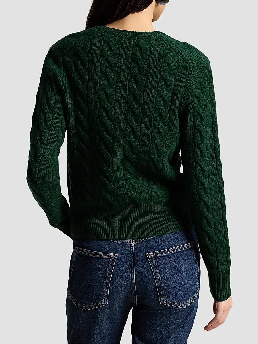 Polo Ralph Lauren Women's Cable-Knit Wool-Cashmere Cardigan | Thumbnail 3 Polo Ralph Lauren Women's Cable-Knit Wool-Cashmere Cardigan | Thumbnail 3