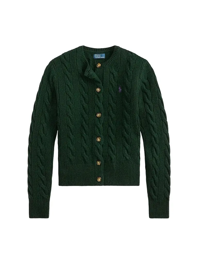 Women's Cable-Knit Wool-Cashmere Cardigan