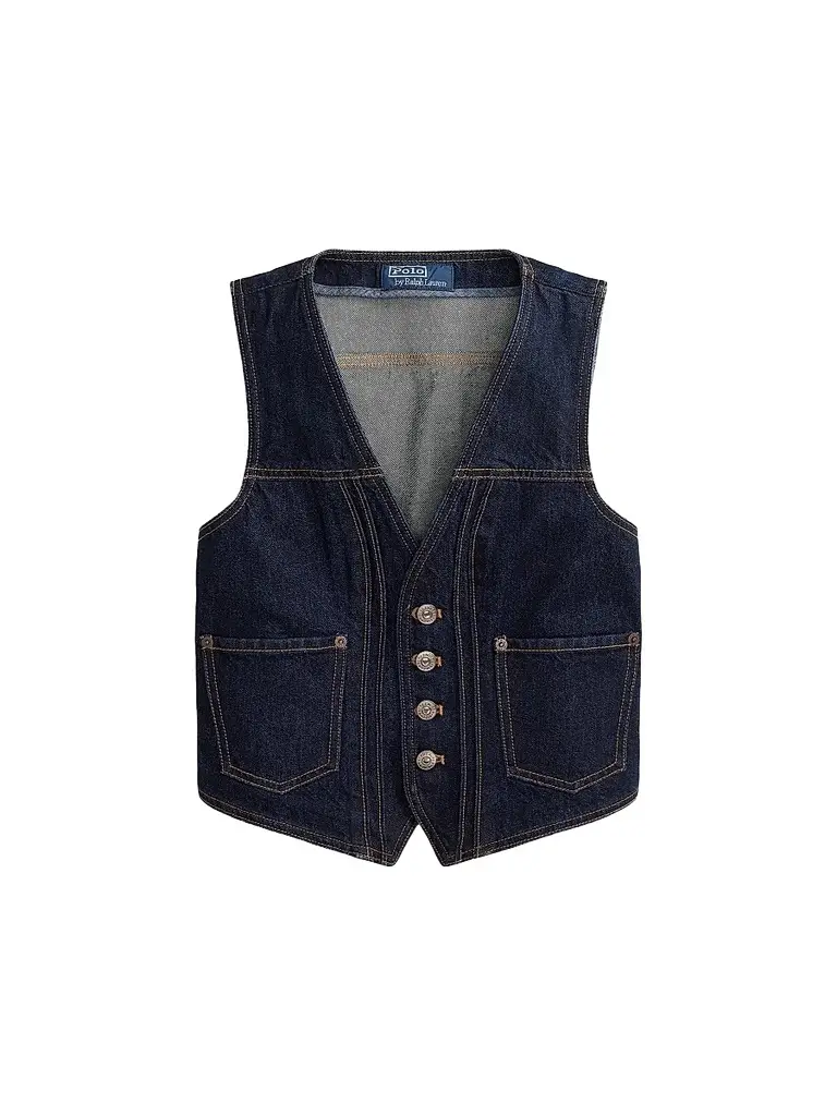 Polo Ralph Lauren Women's Button-Front Denim Vest