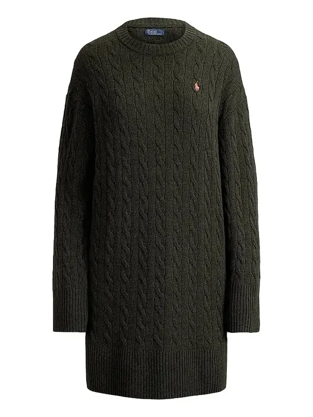 Women's Cable-Knit Wool-Cashmere Sweater Dress Women's Cable-Knit Wool-Cashmere Sweater Dress