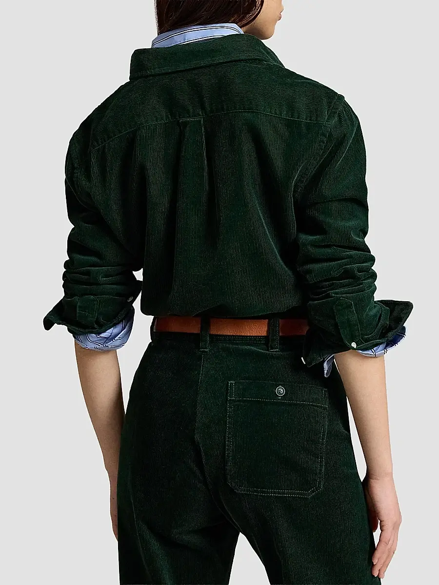 Polo Ralph Lauren Women's 14 Wale Corduroy Button-Front Shirt | Thumbnail 3 Polo Ralph Lauren Women's 14 Wale Corduroy Button-Front Shirt | Thumbnail 3
