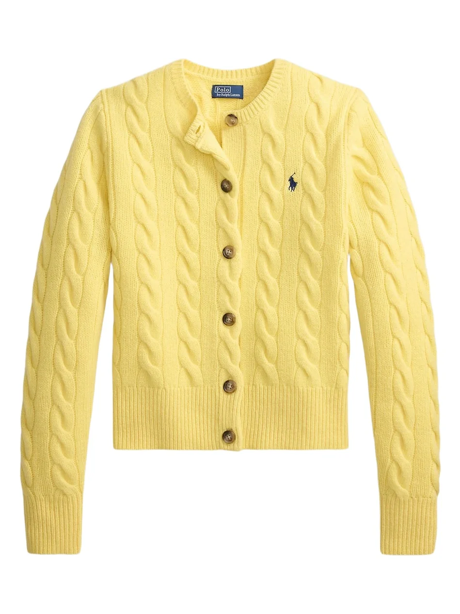 Women's Cable-Knit Wool-Cashmere Cardigan Women's Cable-Knit Wool-Cashmere Cardigan