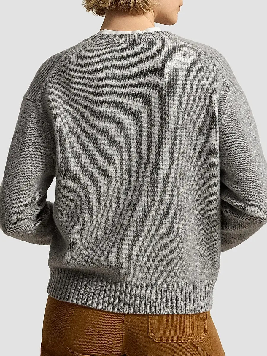 Polo Ralph Lauren Women's Polo Bear Wool-Cashmere Sweater | Thumbnail 3