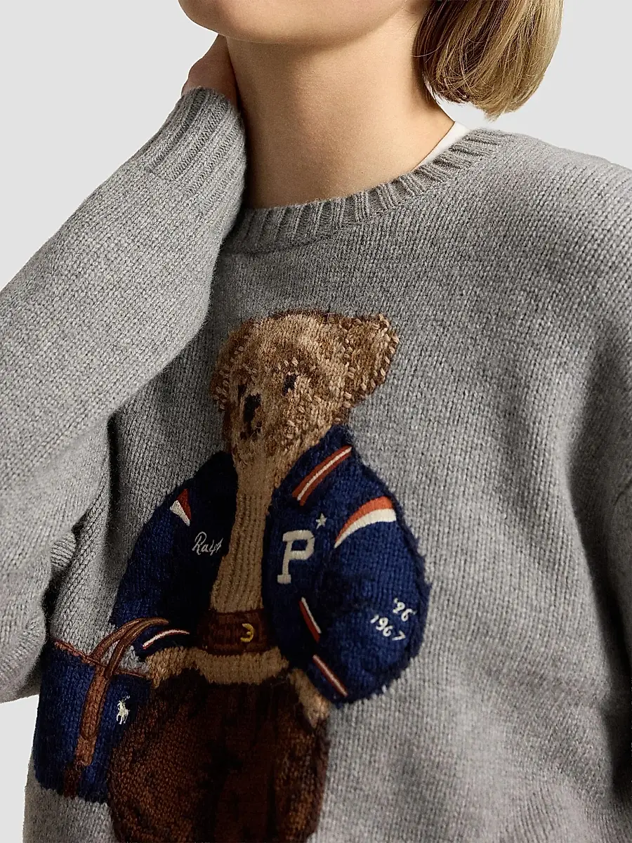 Polo Ralph Lauren Women's Polo Bear Wool-Cashmere Sweater | Thumbnail 5