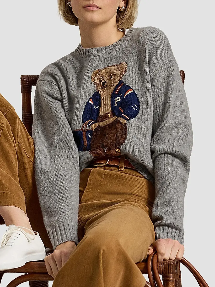 Polo Ralph Lauren Women's Polo Bear Wool-Cashmere Sweater | Thumbnail 6