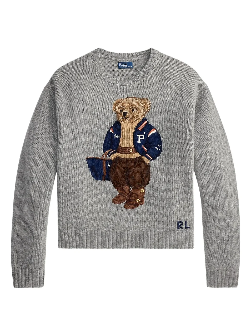 Women's Polo Bear Wool-Cashmere Sweater
