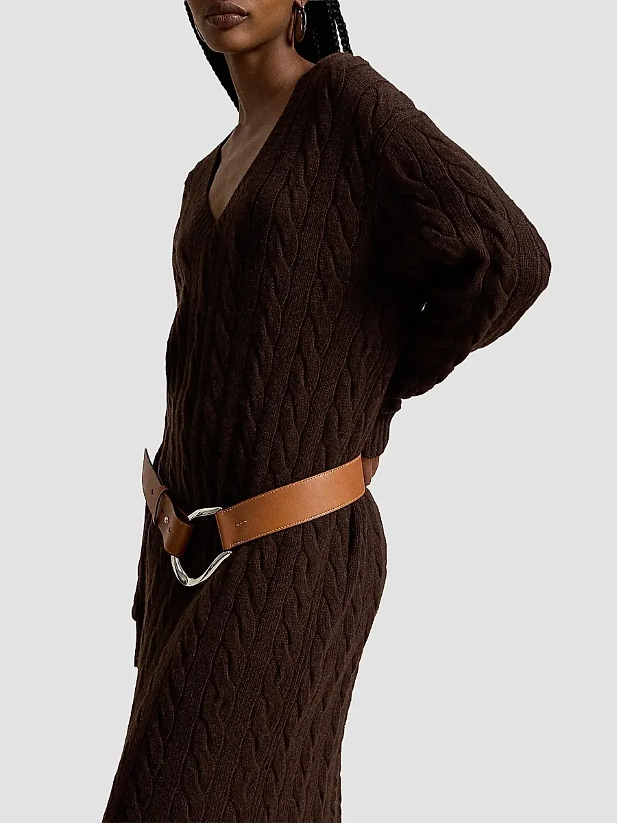 Polo Ralph Lauren Women's Alpaca Cable-Knit Maxi Sweater Dress | Thumbnail 5