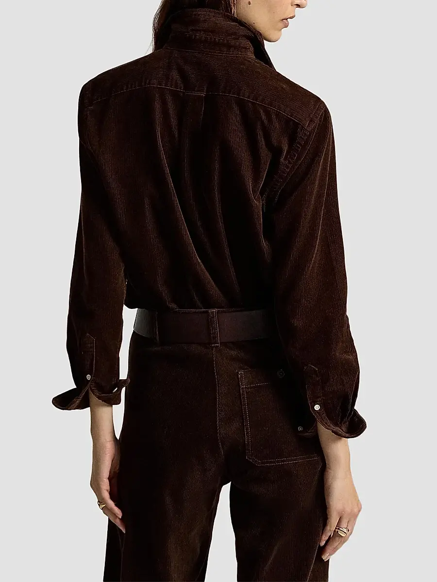 Polo Ralph Lauren Women's 14 Wale Corduroy Button-Front Shirt | Thumbnail 3 Polo Ralph Lauren Women's 14 Wale Corduroy Button-Front Shirt | Thumbnail 3