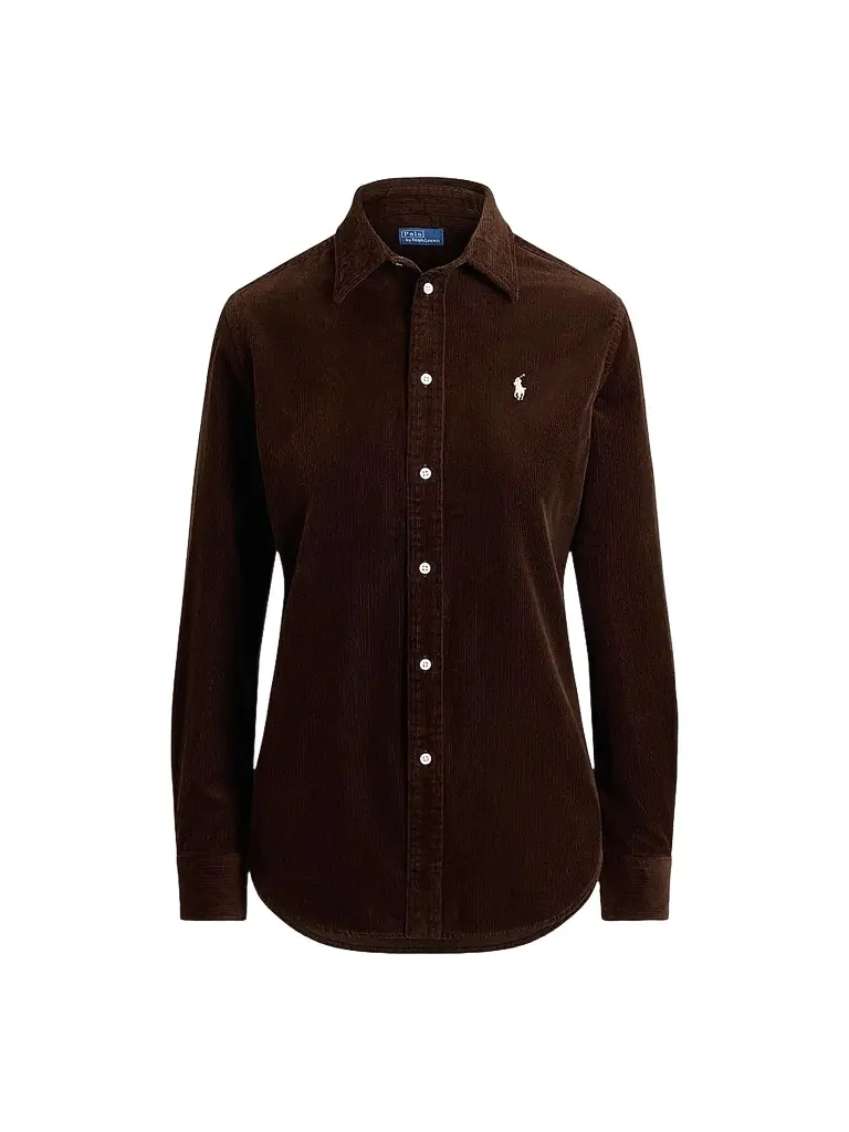 Polo Ralph Lauren Women's 14 Wale Corduroy Button-Front Shirt
