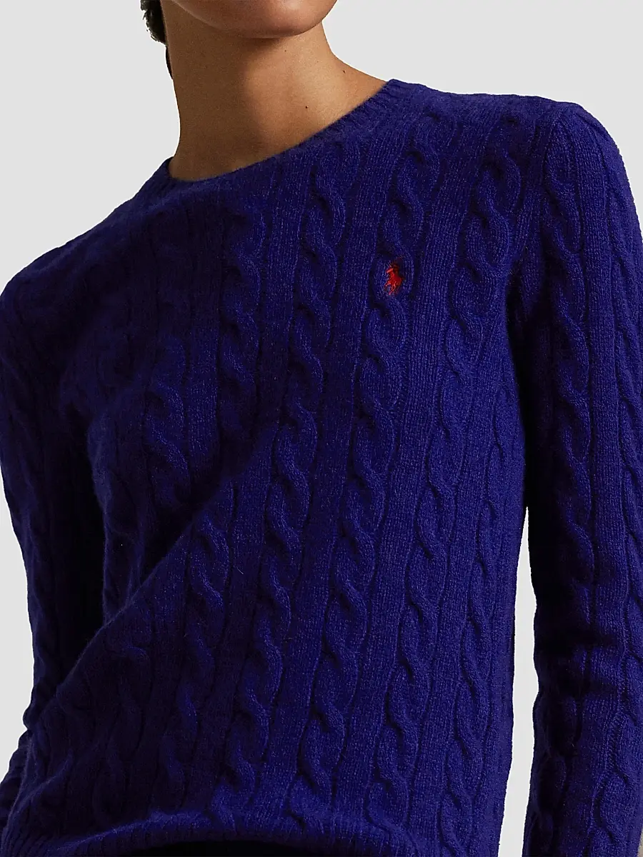Polo Ralph Lauren Women's Julianna Cable-Knit Wool-Cashmere Crewneck Sweater | Thumbnail 5 Polo Ralph Lauren Women's Julianna Cable-Knit Wool-Cashmere Crewneck Sweater | Thumbnail 5