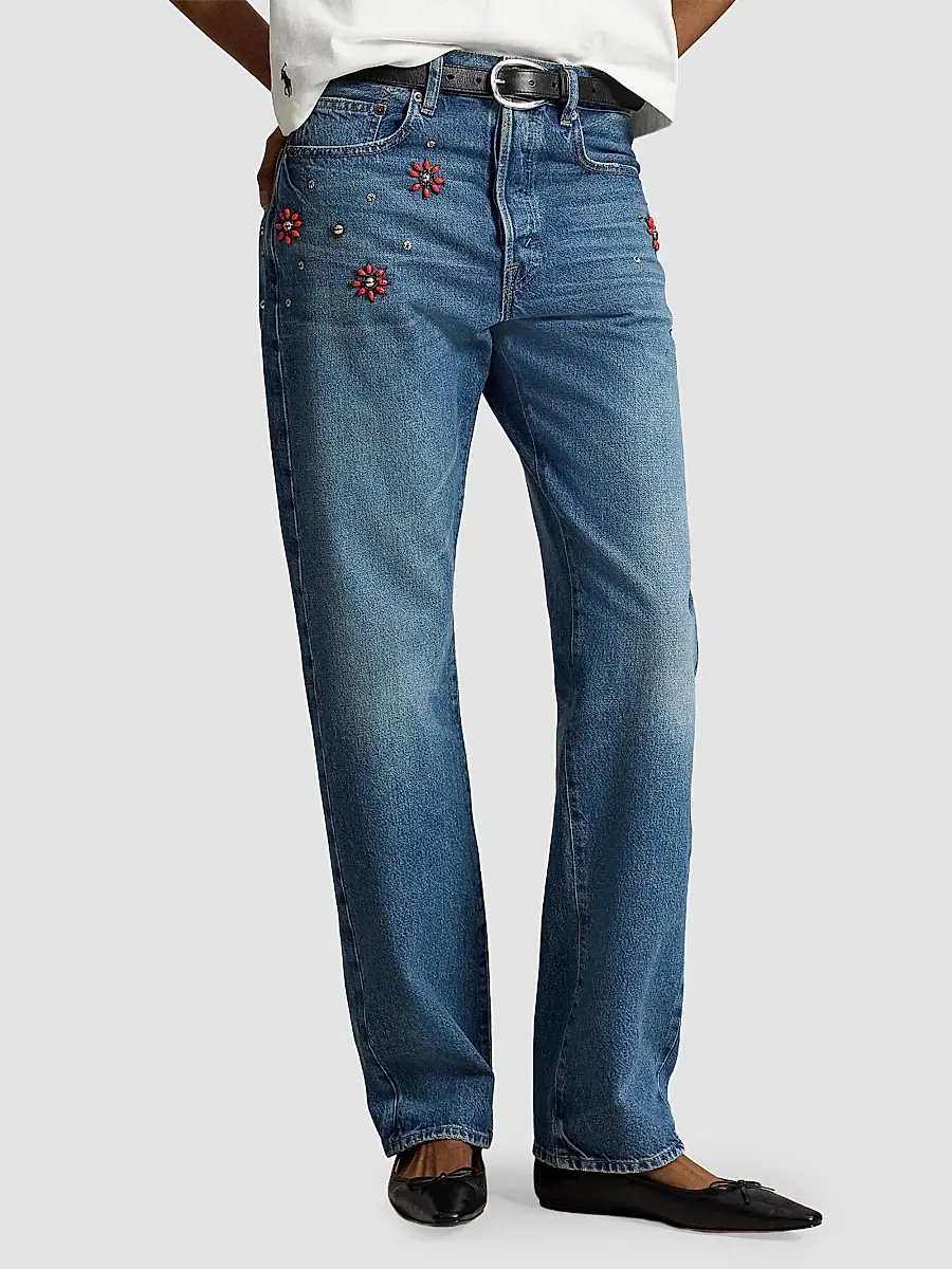 Polo Ralph Lauren Women's Relaxed Straight Jeans | Thumbnail 4