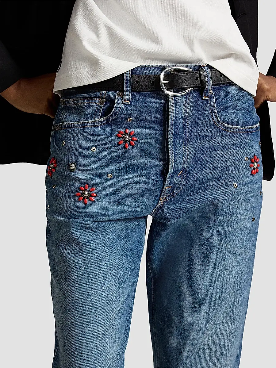 Polo Ralph Lauren Women's Relaxed Straight Jeans | Thumbnail 5