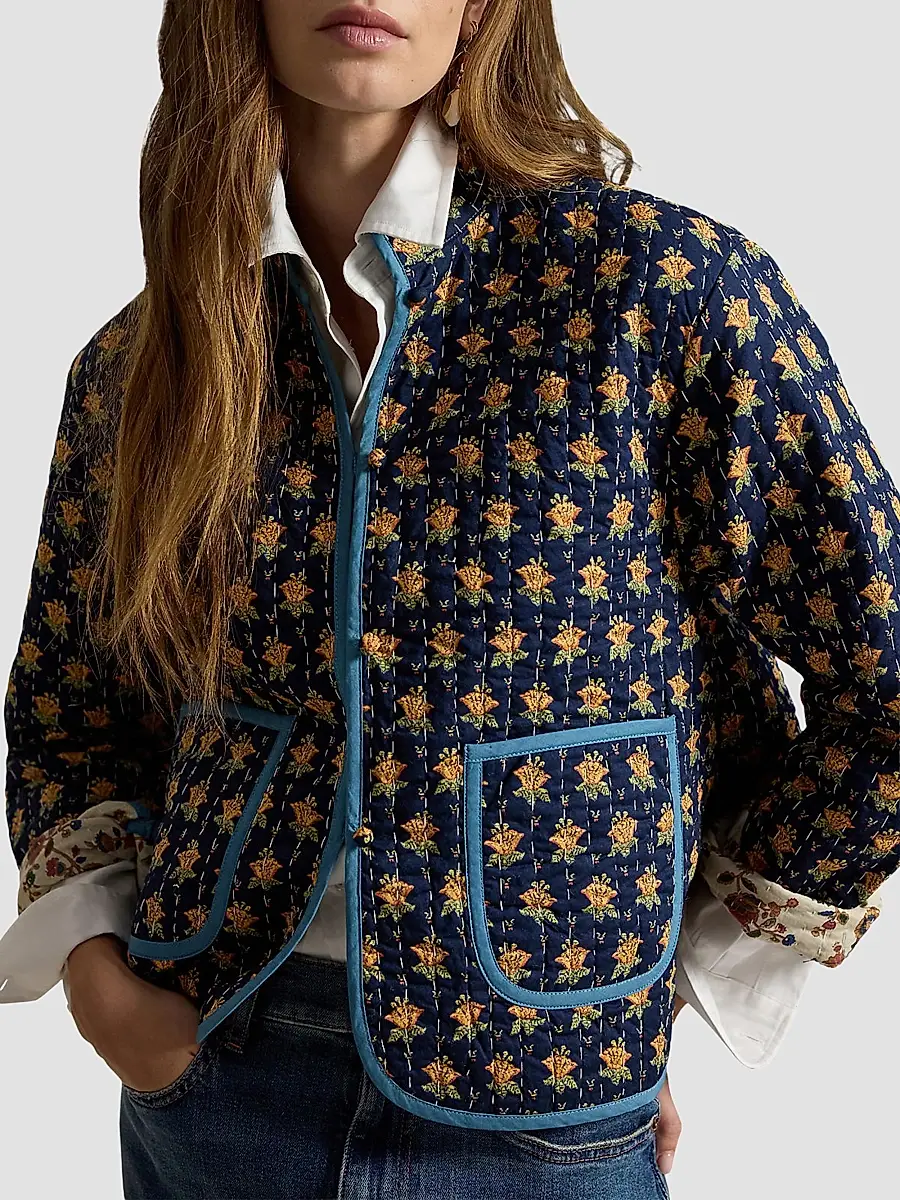 Polo Ralph Lauren Women's Reversible Quilted Cotton Jacket | Thumbnail 4 Polo Ralph Lauren Women's Reversible Quilted Cotton Jacket | Thumbnail 4